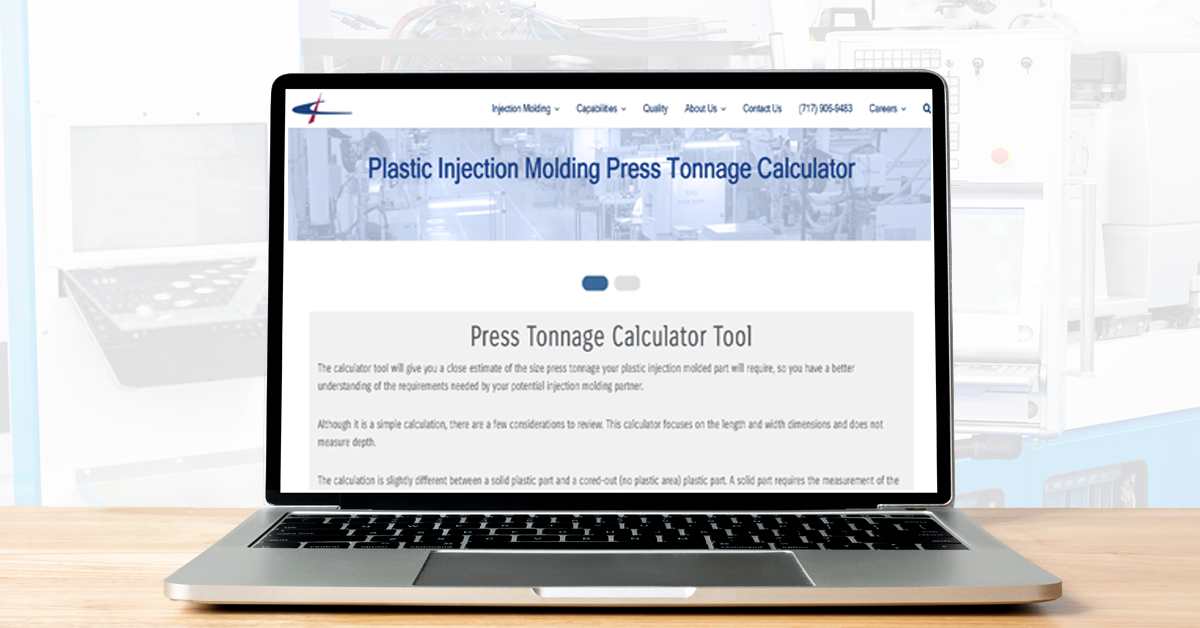 Press Tonnage Calculator for Injection Molding